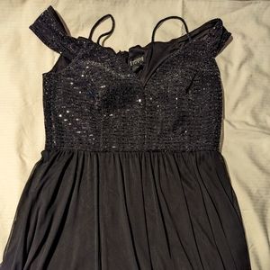 Off the shoulder dress with sparkles